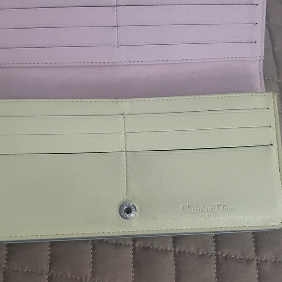 Lady DIOR Cloud Blue Cannage leather wallet - Picture 4 of 8